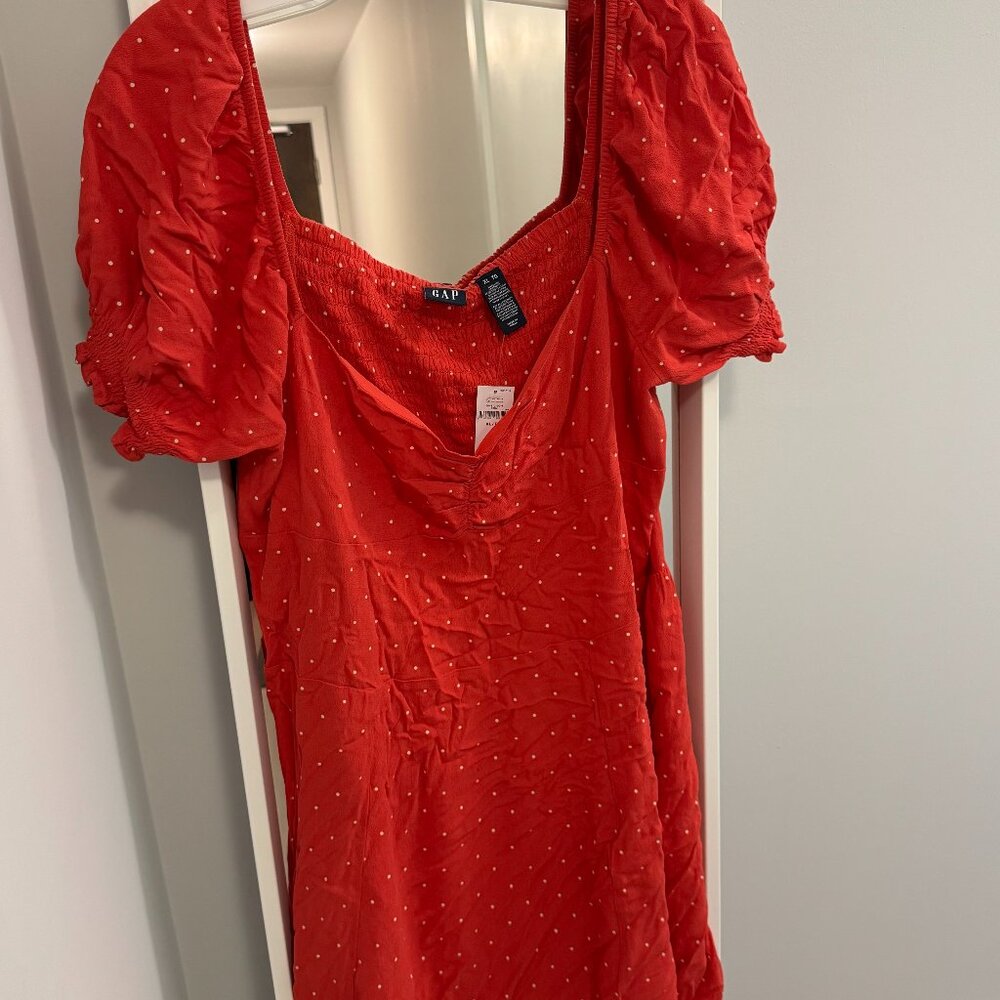Gap - Red Polkadot Dress - Size XL